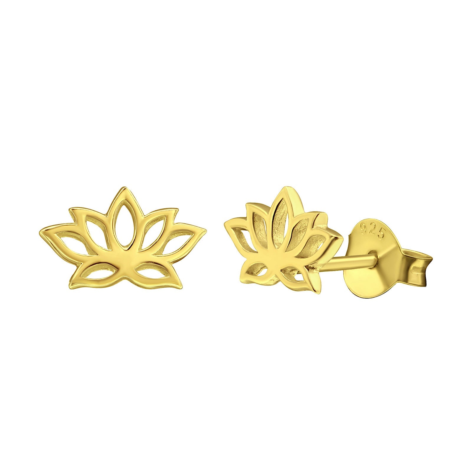 Yoga Lotus Stud Earrings – Sienna Wolf